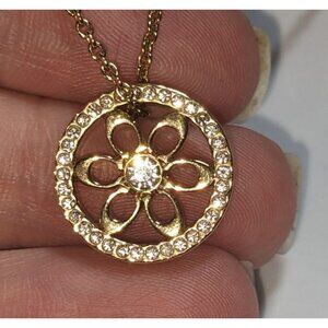 Coach Gold Daisy Necklace
